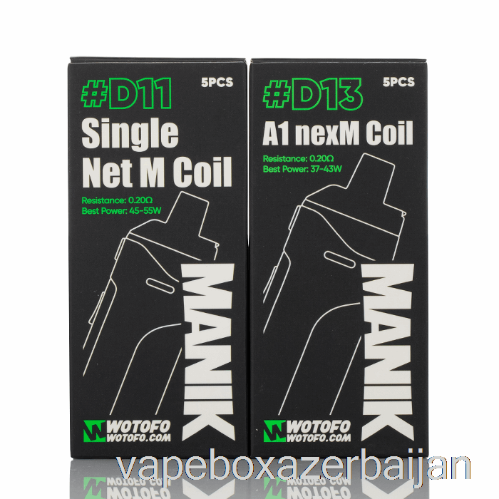 E-Juice Vape Wotofo MANIK Replacement Coils D14 A1 Conical NexMesh Coils